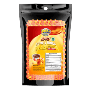 Spicy Gummy Rings peach